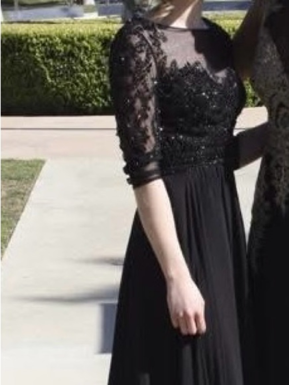 Elegant Black Cinderella Divine Embellished Prom Dress , Excellent Condition